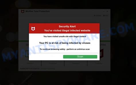 mcafee virus scan scam.